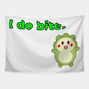 I do bite. cute 1 (Black frame) Tapestry