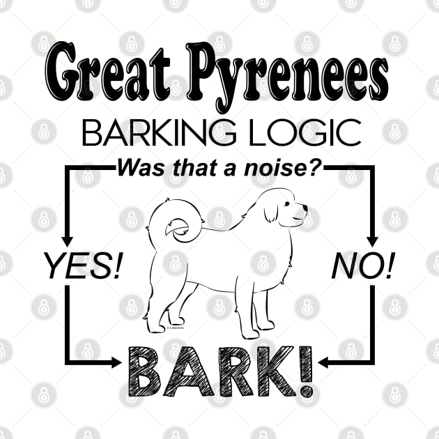 Great Pyrenees Barking Logic by DQDesigns By Chele