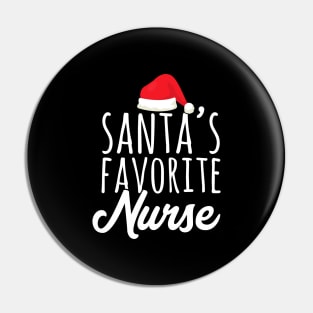 Santa's favorite nurse Pin