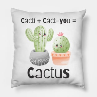 Funny Kawaii Cacti Pillow