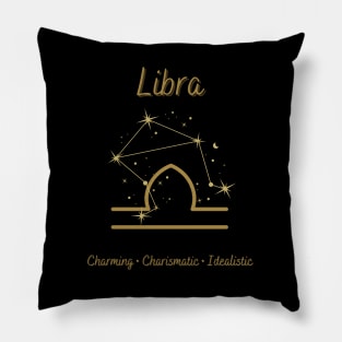 Astrology Collection - Libra (Symbol & Constellation) Pillow