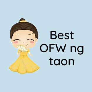 Filipino kawaii Tagalog statement - Best OFW ng taon T-Shirt