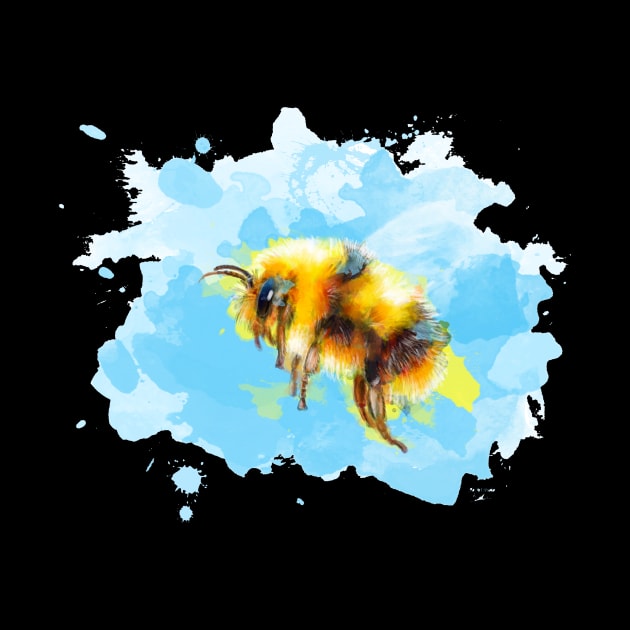 Bumble Away Bumble Bee by Flo Art Studio