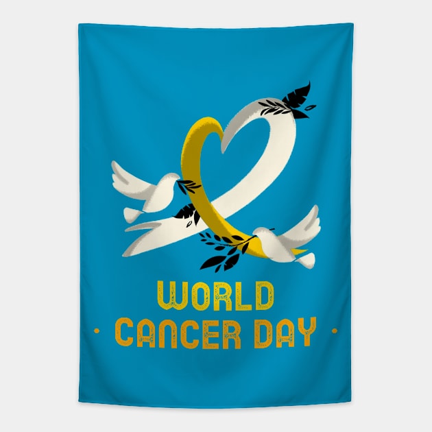 Wolrd Cancer Day Tapestry by arkitekta