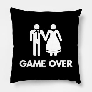 GAME OVER - FUNNY WEDDING DESIGN Pillow