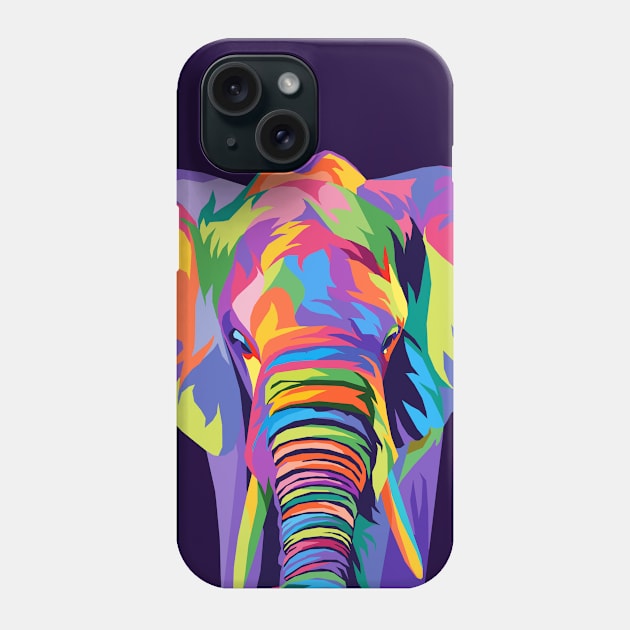 Elephant Pop Art Phone Case by Zet Art