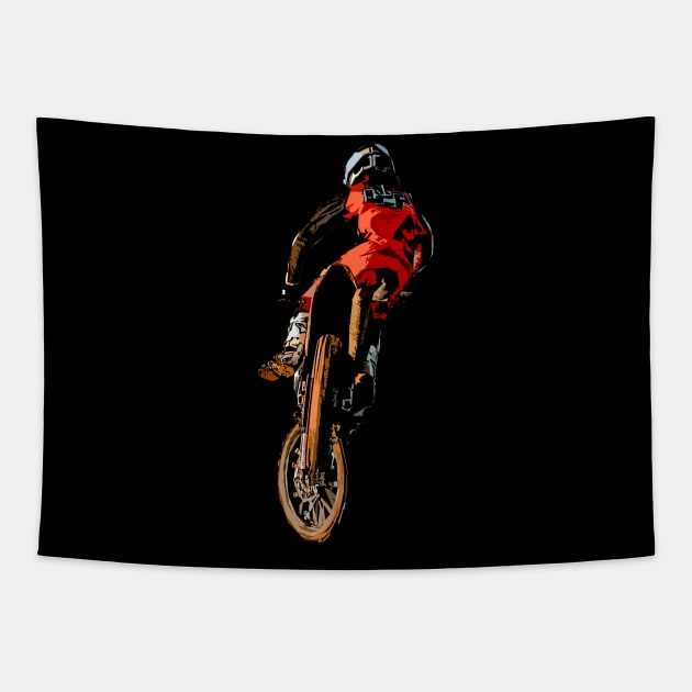 motocross Tapestry by rickylabellevie