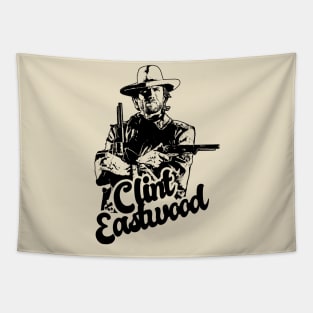 Clint Eastwood 80s Style Classic Tapestry