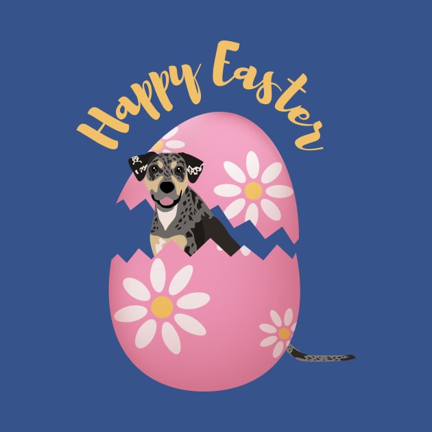 Catahoula Leopard Dog Inside Easter Egg by Seasonal Dogs