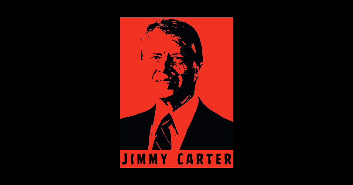 Jimmy Carter portrait - Jimmy Carter Portrait - Sticker | TeePublic