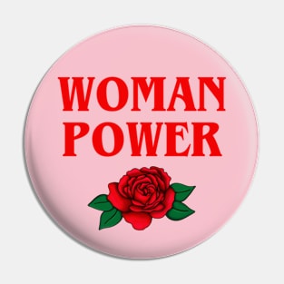 WOMAN POWER // Red Pin