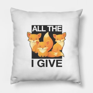All The Fox Pillow