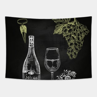 Wine blackboard #14 Tapestry