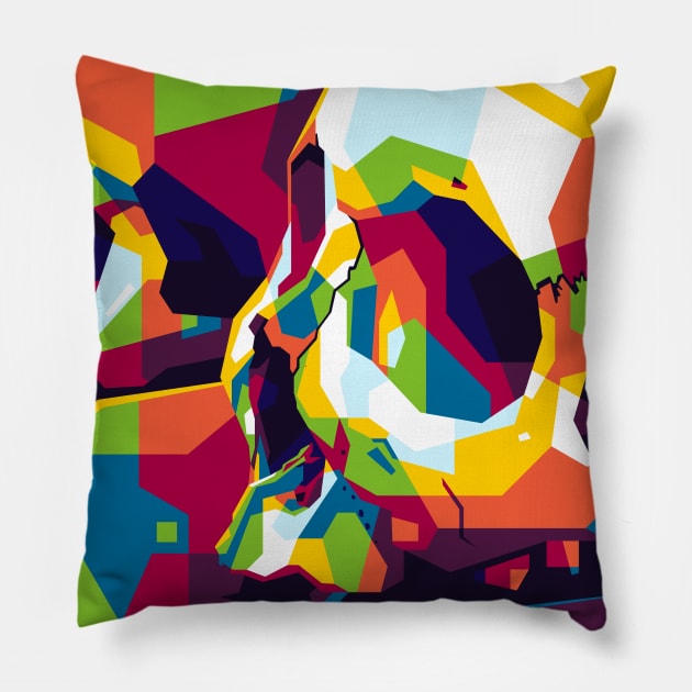 Colorful Skulls Pillow by wpaprint