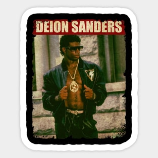 Deion sport Sanders Deion sport Sanders Retro Aesthetic Fan Art 80s  Sticker for Sale by TrendySunies