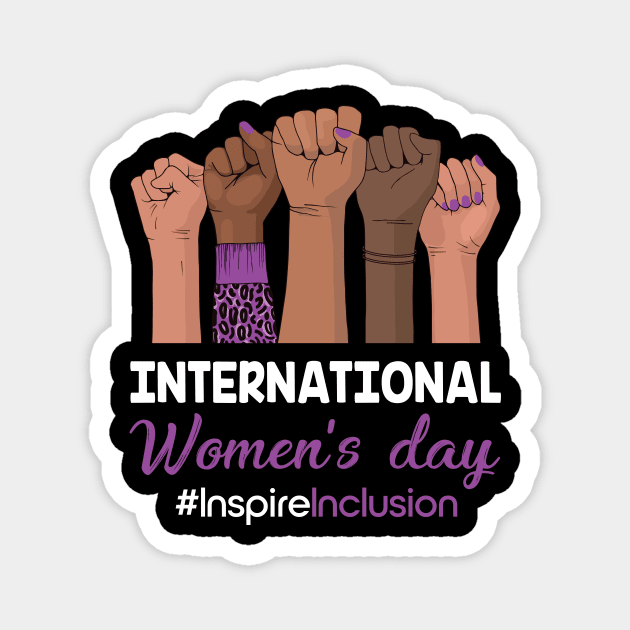 International Women's Day 2024 8 March IWD Inspire Inclusion Magnet by ttao4164