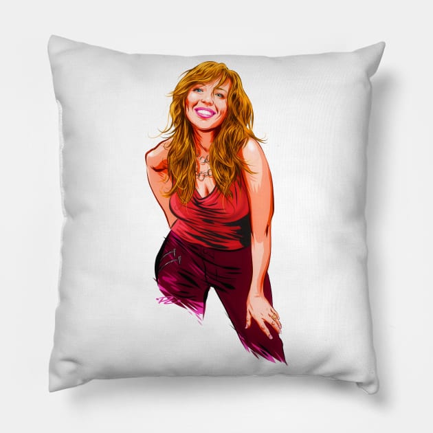 Rebecca Lynn Howard - An illustration by Paul Cemmick Pillow by PLAYDIGITAL2020