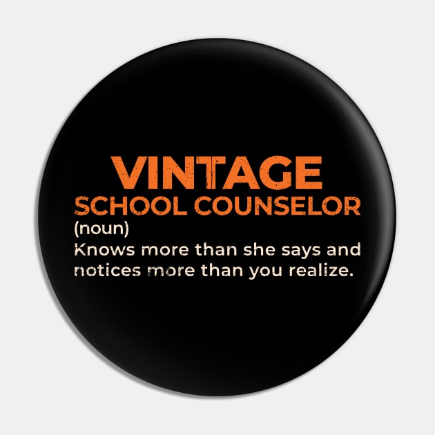 School Counselor Pin by Can Photo