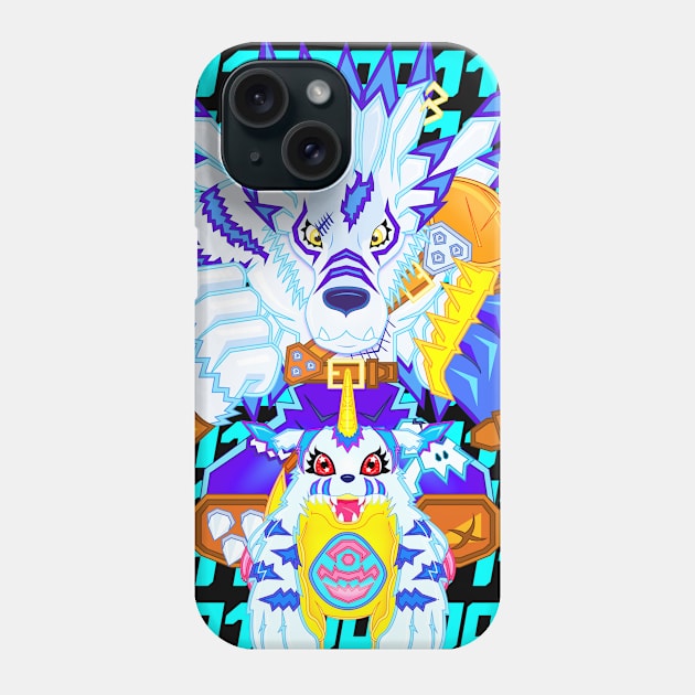 WOLF OF FRIENDSHIP Phone Case by ryanvincentart