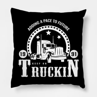 Keep On Truckin Pillow