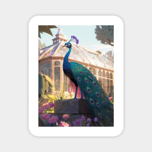 Rococo Peacock Magnet