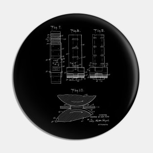 Manufacture for labels for bottles Vintage Patent Hand Drawing Pin