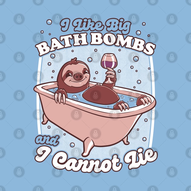 Relax Sloth Bubble Bathtub - Cute Pet Gift by Studio Mootant