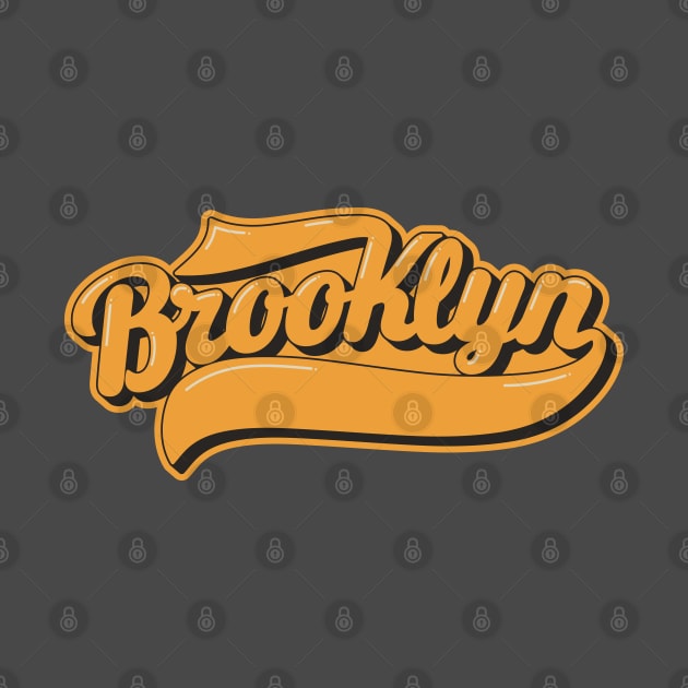 New York Brooklyn - Brooklyn Schriftzug - Brooklyn Logo by Boogosh