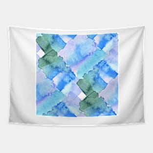 Watercolor chaotic shapes Tapestry