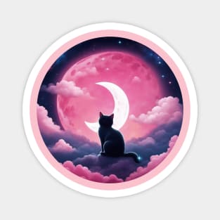 Moon Cat Magnet