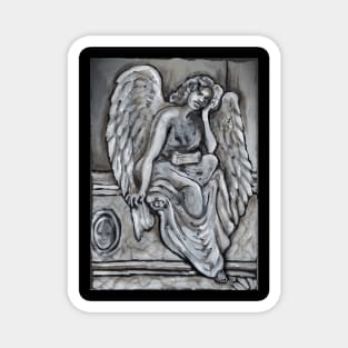 Angel Statue Memorial Spiritual Magnet