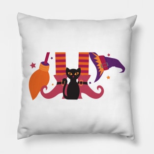 Halloween Ugly Sweater Pattern Pillow