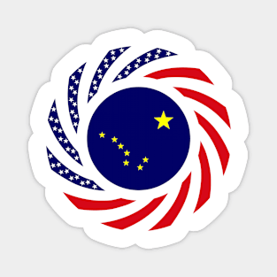 Alaskan Murican Patriot Flag Series Magnet