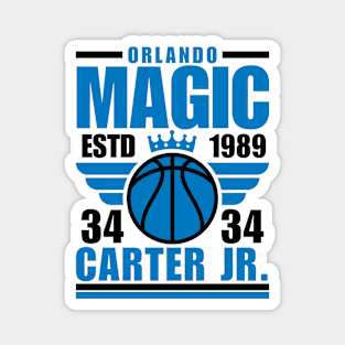 Orlando Magic Carter Jr 34 Basketball Retro Magnet