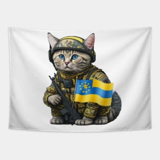 Cat support Ukraine's Tapestry