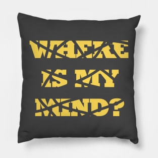 Where Is My Mind, mustard Pillow