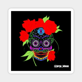 adela catrina sonriente ecopop Magnet