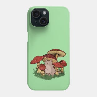 Kawaii Mushroom Cat Phone Case