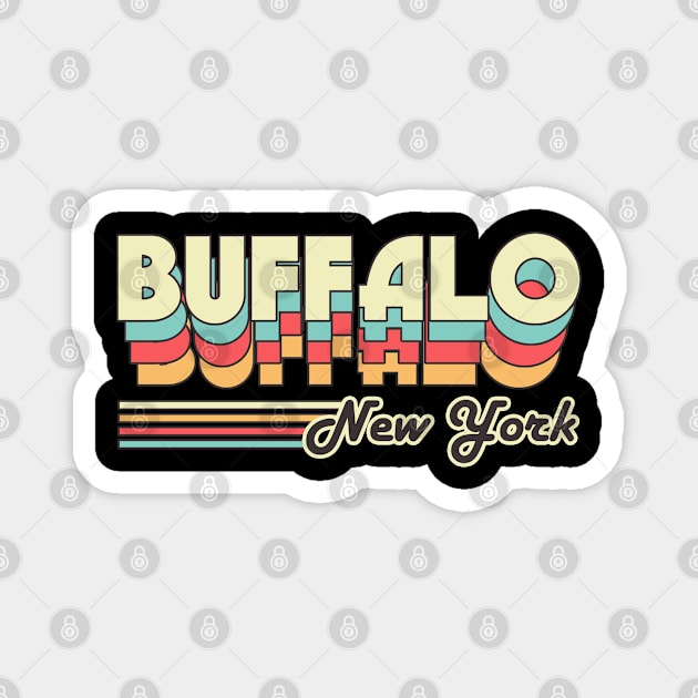 Buffalo town retro Magnet by SerenityByAlex