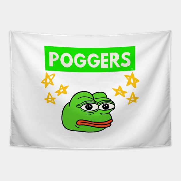 Pog Frog Tapestry by Sketchy