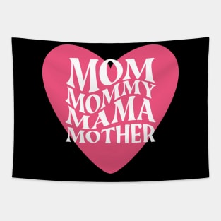 Pink Heart Mother Tapestry