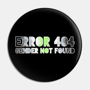 Error 404 - Gender Not Found Pin