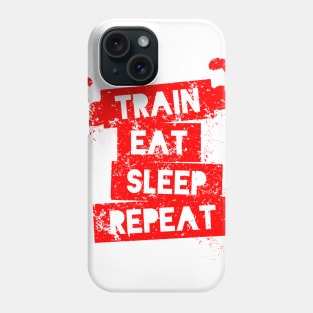 Train eat Sleep Repeat Phone Case