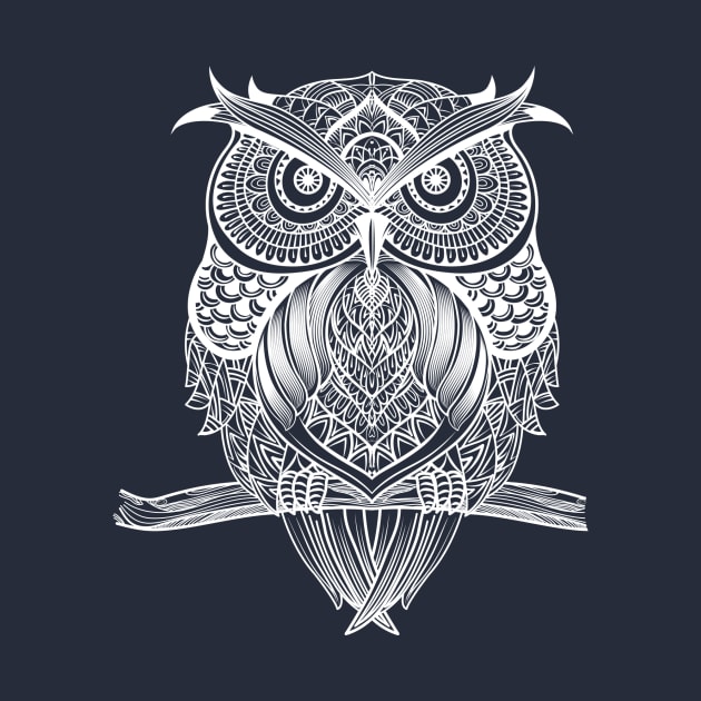 Decorative Owl - White by marcusmattingly