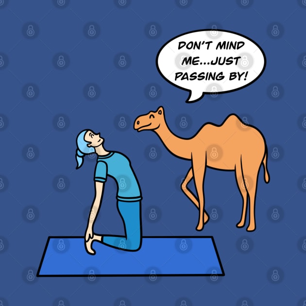 Yoga camel pose by Andrew Hau