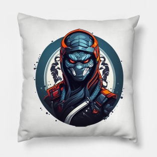 Venomous Stealth: The Ninja Cobra Chronicles Pillow