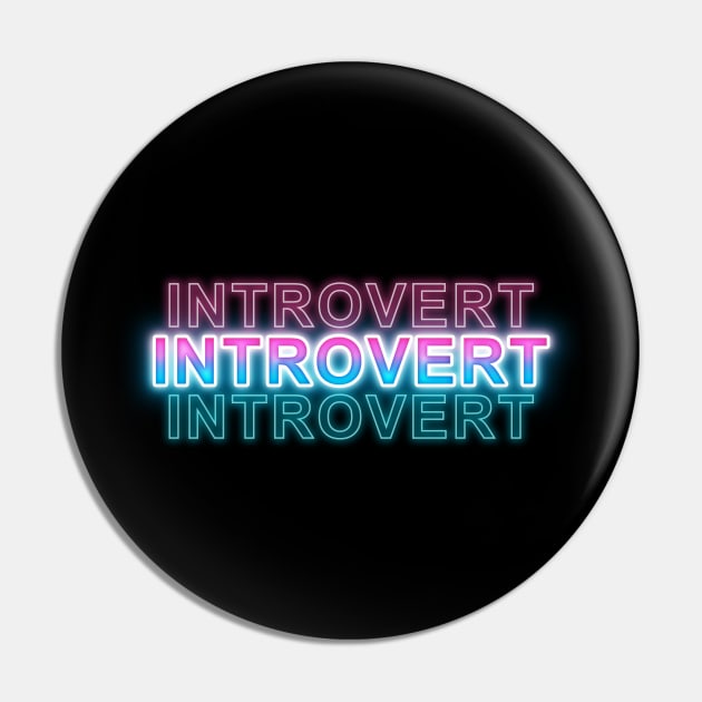 Introvert Pin by Sanzida Design