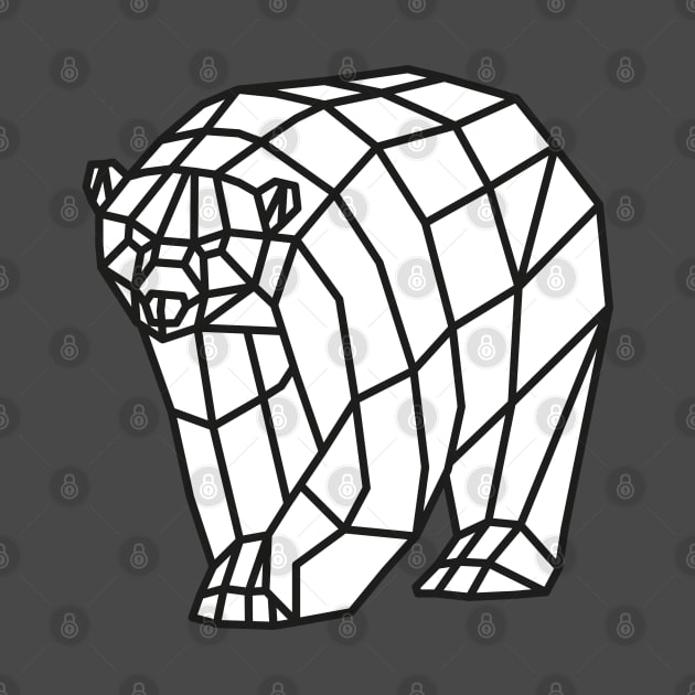 Geometric Polar Bear by shaldesign