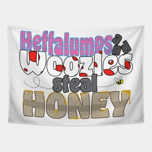 Heffalumps and Woozles Steal Honey Graphic Tapestry