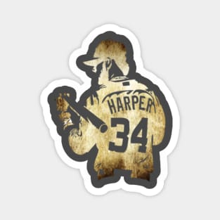 Bryce Harper Throwback Magnet for Sale by madeindelco